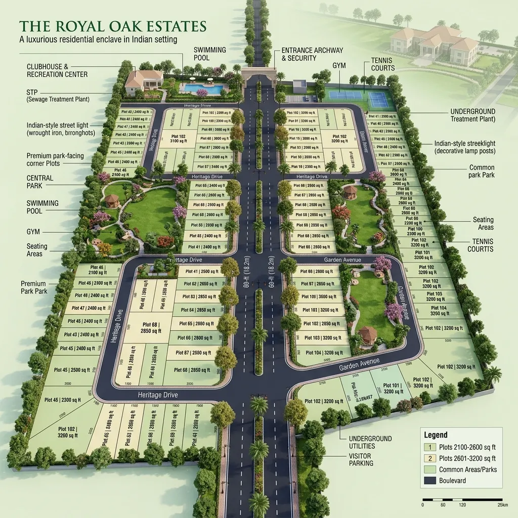 Luxury Estate Plot Layout