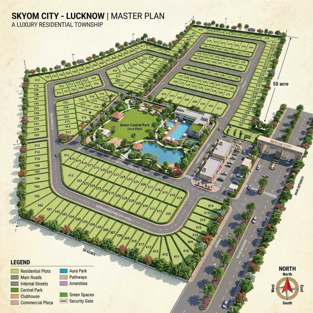 50 Acres Township Master Layout